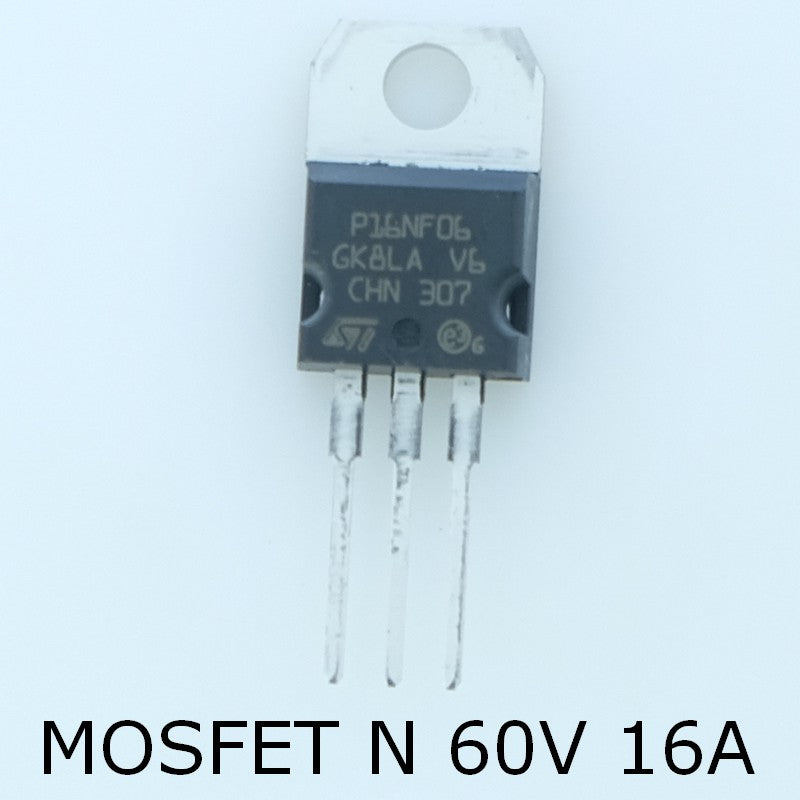 STP16NF06 Transistor MOSFET N-CH 60V 16A  TO-220AB STM - Distri-Compo