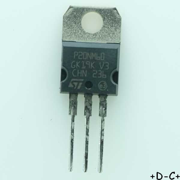 STP20NM60 Transistor MOSFET N 600V 20A 0.25ohm TO-220 STM