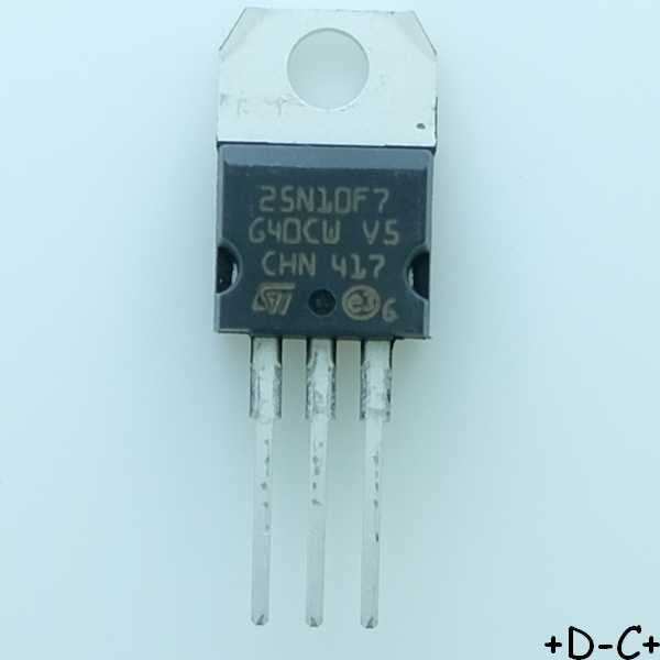 STP25N10F7 Transistor MOSFET N-CH 100V 25A TO-220AB STM