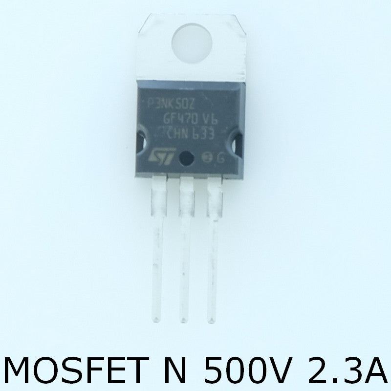 STP3NK50Z Transistor MOSFET N-CH 500V 2.3A TO-220AB STM - Distri-Compo