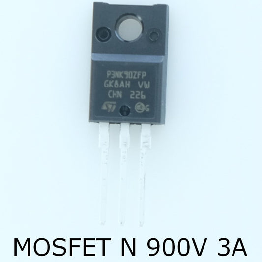 STP3NK90ZFP Transistor MOSFET N 900V 3A TO-220FP STM