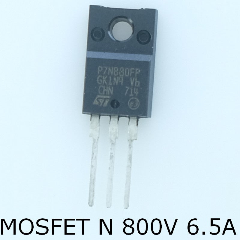 STP7NB80FP Transistor MOSFET 800V -6.5A TO-220FP STM - Distri-Compo