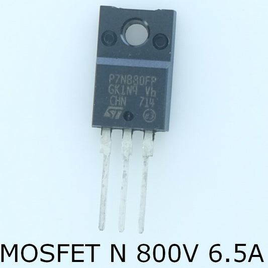 STP7NB80FP Transistor MOSFET 800V -6.5A TO-220FP STM - Distri-Compo