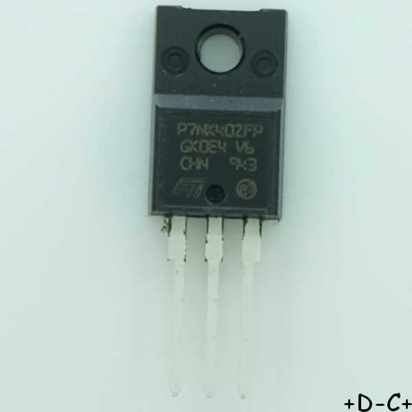 STP7NK40ZFP Transistor MOSFET 400V 5.4A TO-220FP STM