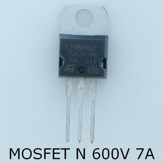 STP9NK60Z Transistor MOSFET N 600V 7A 0.85ohm TO-220 STM - Distri-Compo