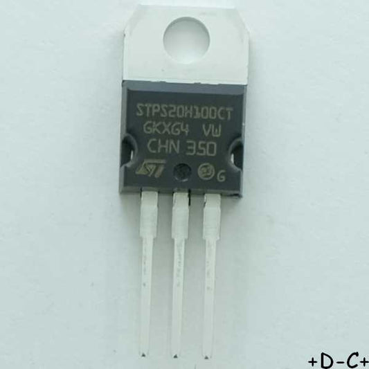 STPS20H100CT Diode Schottky 100V 20A TO-220AB RoHS STM RoHS