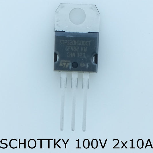 STPS20H100CT Diode Schottky double 100V 20A TO-220AB  STM - Distri-Compo
