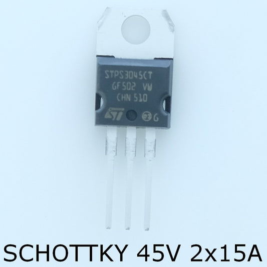 STPS3045CT Diode Schottky 45V 30A TO-220AB STM - Distri-Compo