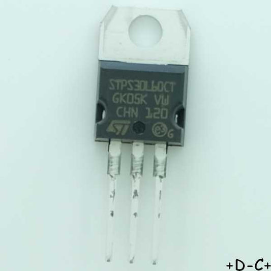 STPS30L60CT Rectifier Diode Schottky 60V 30A TO-220AB STM RoHS