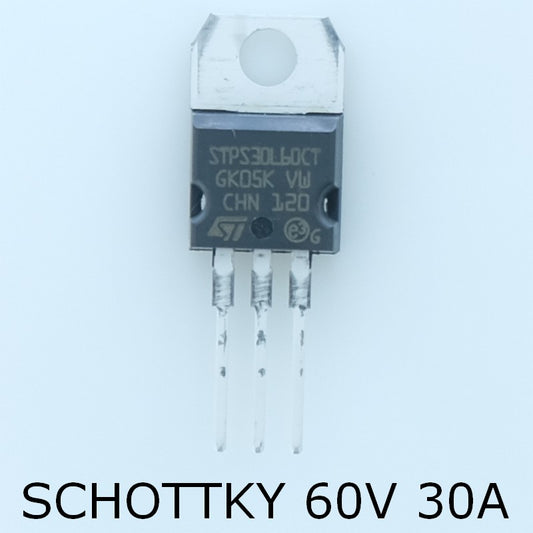 STPS30L60CT Rectifier Diode Schottky 60V 30A TO-220AB STM - Distri-Compo
