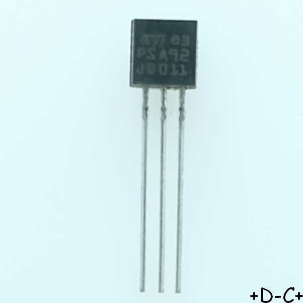 STPSA92 Transistor BJT PNP 300V 500mA 625mW TO-92 STM
