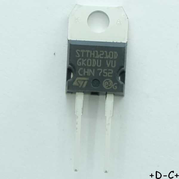 STTH1210D Diode 1000V 10A TO-220AC STM RoHS