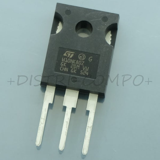 STW10NK80Z Transistor Mosfet 800V 9A TO-247 STM