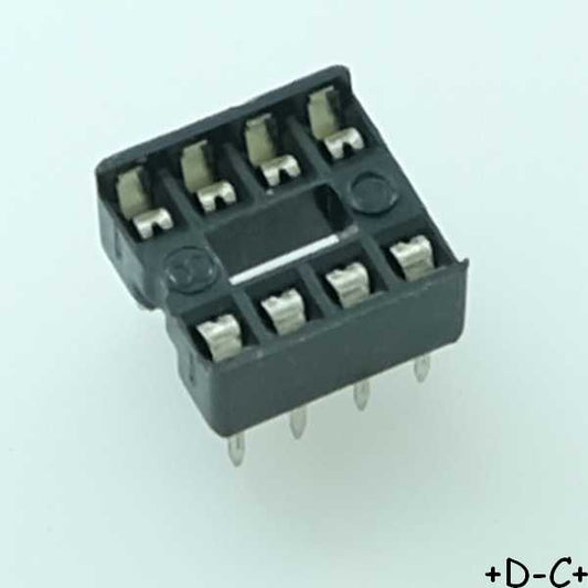 Support double contact 8 broches 7.62mm