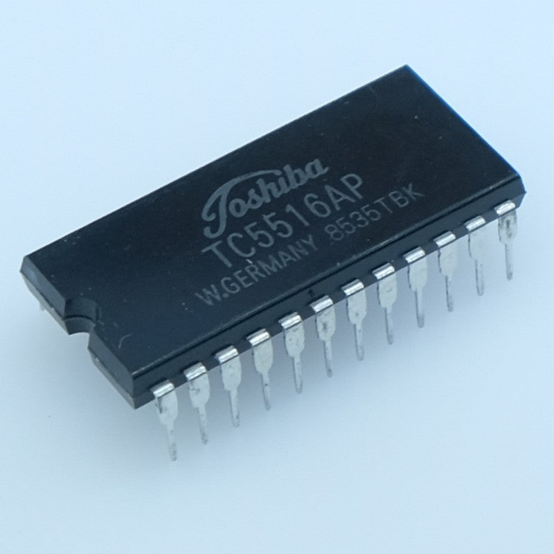 TC5516AP Mémoire SRAM CMOS statique 2K×8bits (16 Kbits) DIP-24 Toshiba