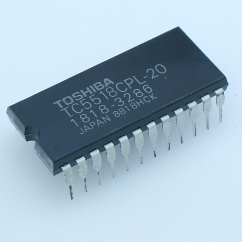 TC5518CPL20 Mémoire SRAM CMOS statique 2K×8bits (16 Kbits) 200ns DIP-24 Toshiba