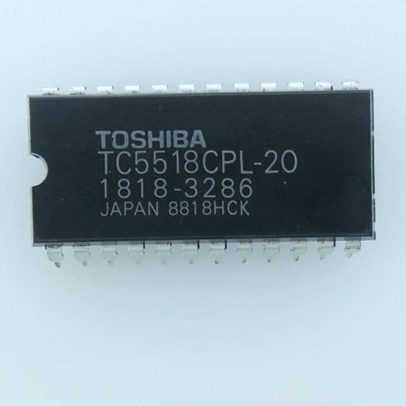 TC5518CPL20 Mémoire SRAM CMOS statique 2K×8bits (16 Kbits) 200ns DIP-24 Toshiba