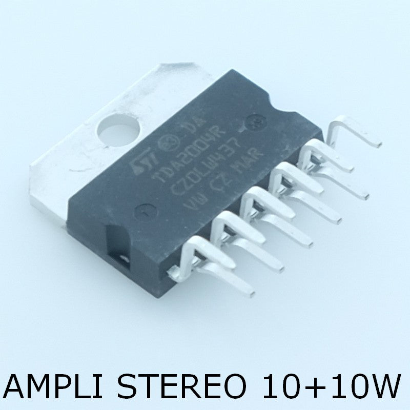 TDA2004R 10 + 10W stereo amplifier multiwatt11 STM - Distri-Compo
