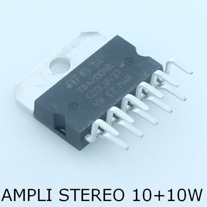 TDA2004R 10 + 10W stereo amplifier multiwatt11 STM - Distri-Compo
