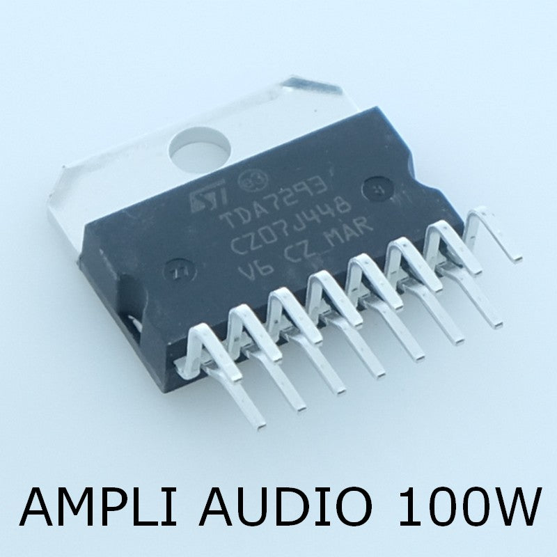 TDA7293V Amplificateur audio DMOS 1 canal 100W Multiwatt-15 STM - Distri-Compo
