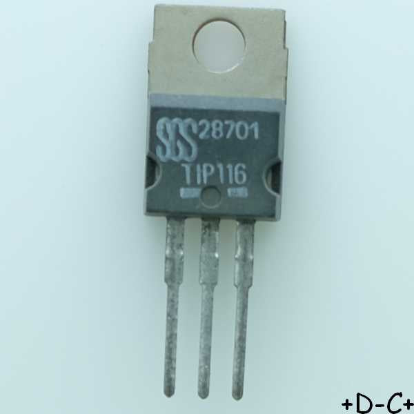TIP116 Transistor PNP 80V 4A TO-220 SGS