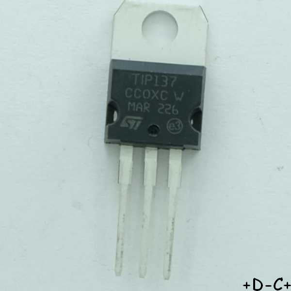 TIP137 Transistor PNP Darlington 100V 8A STM TO-220 RoHS