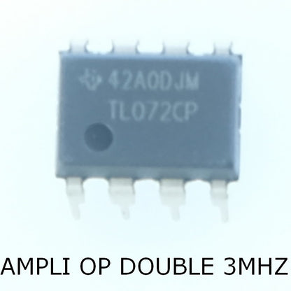 TL072CP Dual low-Noise JFET-Input Operational Amplifiers DIP-8 Texas