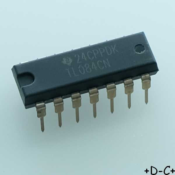 TL084CN Quad High Slew Rate JFET-Input Operational Amplifier DIP-14 Texas RoHS