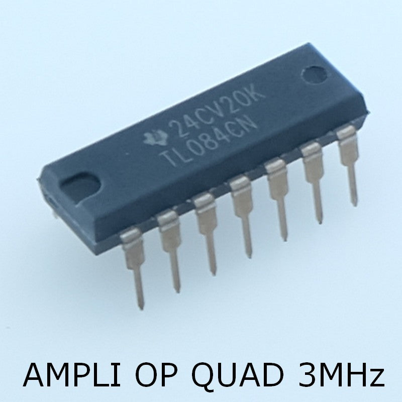 TL084CN Quad High Slew Rate JFET-Input Operational Amplifier DIP-14 Texas - Distri-Compo