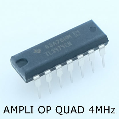 TL3474CN Operational Amplifier Quad 36V 4MHz DIP-14 Texas - Distri-Compo