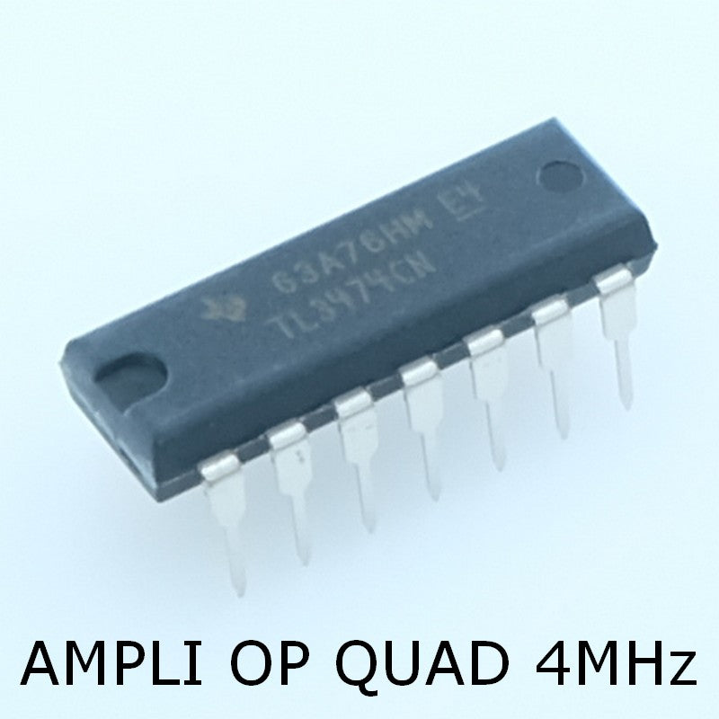 TL3474CN Operational Amplifier Quad 36V 4MHz DIP-14 Texas - Distri-Compo