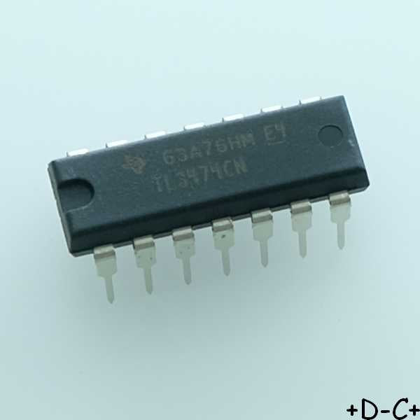 TL3474CN Operational Amplifier Quad 36V 4MHz DIP-14 Texas RoHS