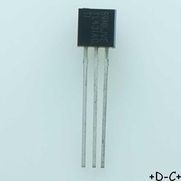 TL431ACLPE3 Adjustable precision shunt regulator 2.5 36V TO-92 Texas