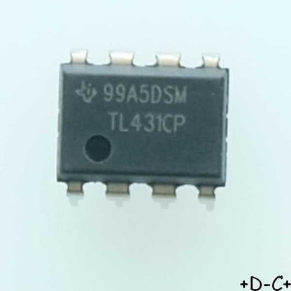 TL431CP V-Ref Adjustable 2.495V to 36V 100mA DIP-8 Texas RoHS