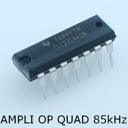 TLC27L4ACN Precision quad Operational Amplifier DIP-16 Texas - Distri-Compo