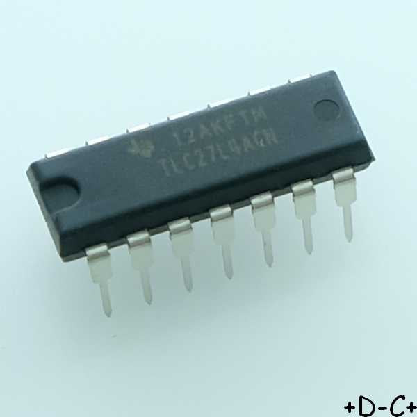TLC27L4ACN Precision quad Operational Amplifier DIP-16 Texas RoHS