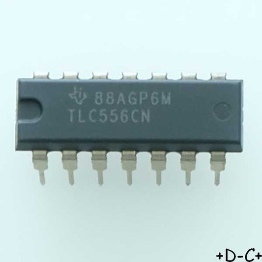 TLC556CN 15V Dual LinCMOS timer DIP-16 Texas RoHS