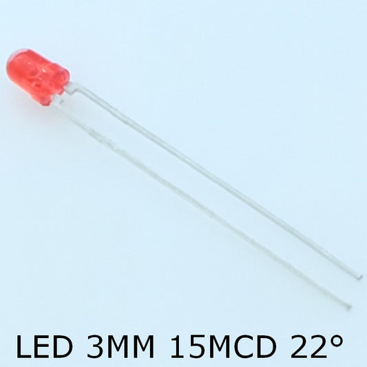 Led rouge 3mm 30mA 3V 635nm 15mcd TLHR4205 Vishay - Distri-Compo