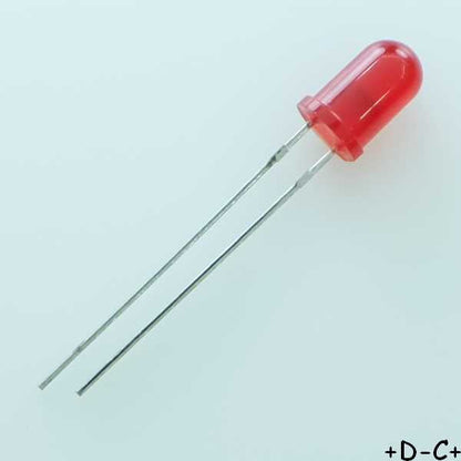 Led rouge 5mm 15mcd 630nm TLUR6400 Vishay RoHS