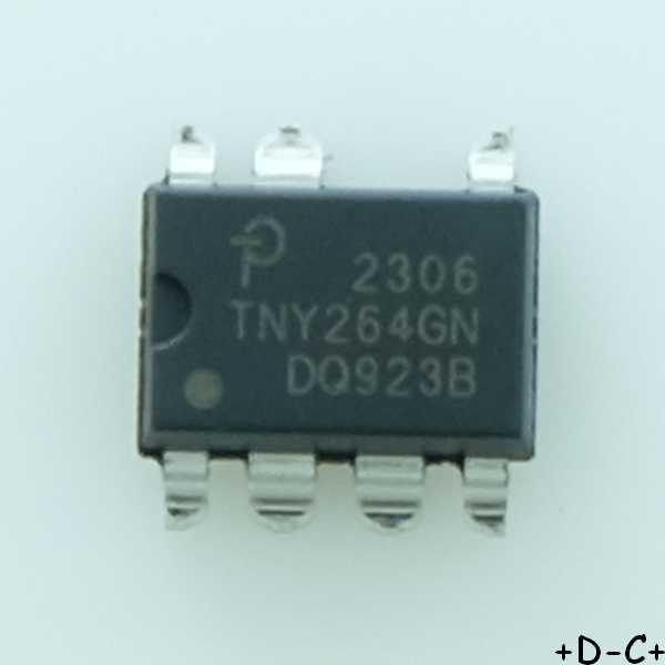 TNY264GN Commutateur OFF Line SMD-8B Power Integrations - Distri-Compo