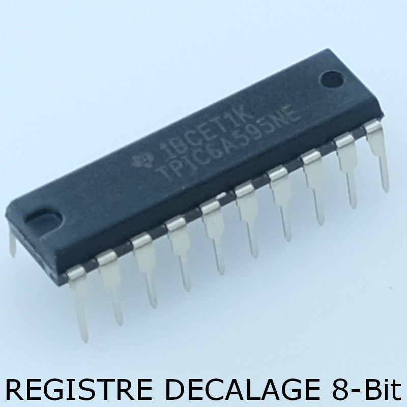 TPIC6A595N Power logic 8-Bit shift register DIP-20 Texas - Distri-Compo