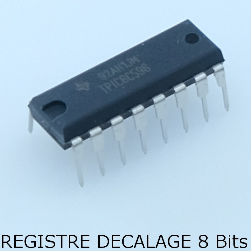TPIC6C596N Shift Register Single 8-Bit Serial to Serial/Parall DIP-16 Texas - Distri-Compo