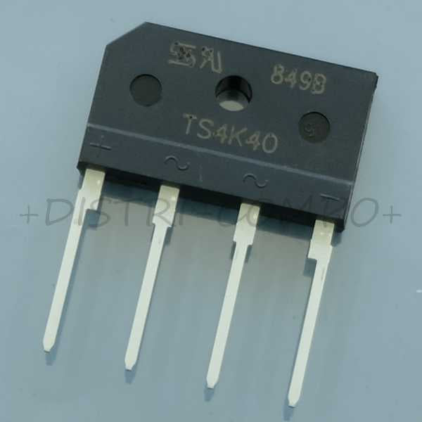 TS4K40-A Rectifier Bridge Diode Single 400V 4A 4-pin Taiwan RoHS