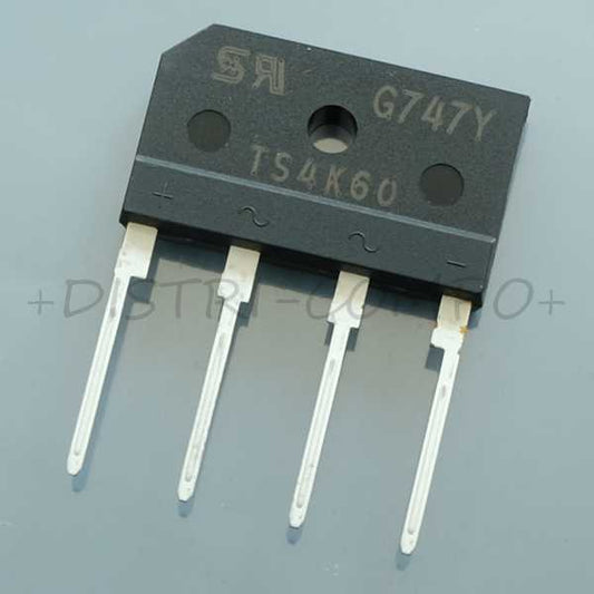 TS4K60D3G Rectifier Bridge Diode 600V 4A 4-PIN Taiwan RoHS