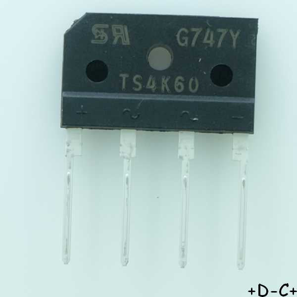 TS4K60D3G Rectifier Bridge Diode 600V 4A 4-PIN Taiwan