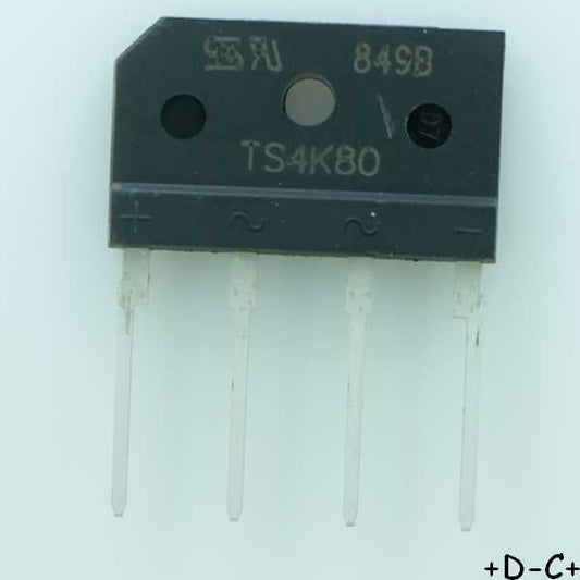 TS4K80-A Rectifier bridge diode single 800V 4A Taiwan