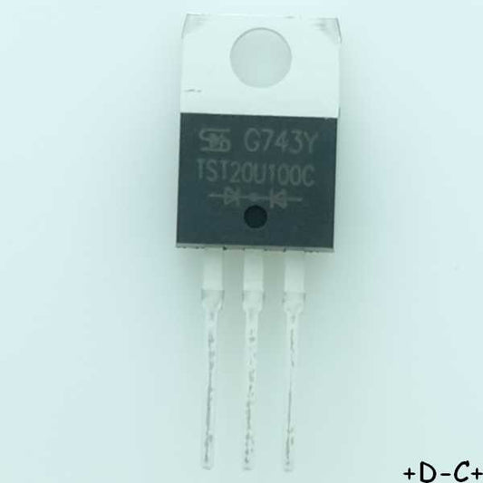 TST20U100C Diode Schottky 100V 20A TO-220AB Taiwan RoHS