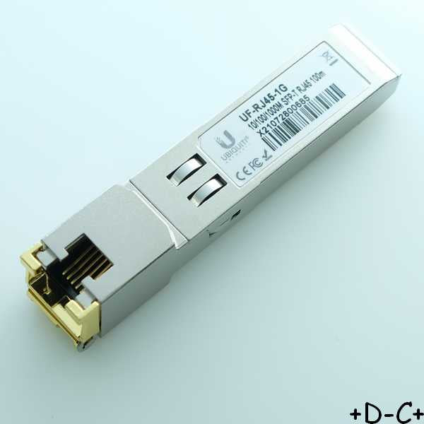 Emetteur Récepteur RJ45 mini GBIC Gigabit-SFP UF-RJ45-1G Ubiquiti - Distri-Compo