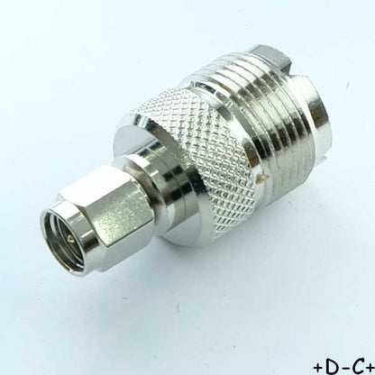 Adaptateur SMA mâle vers UHF femelle