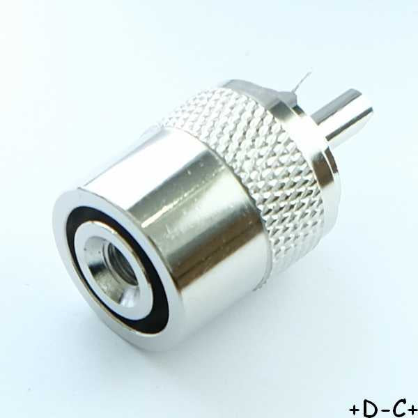 Fiche UHF PL259 a visser pour fil max 5.3mm